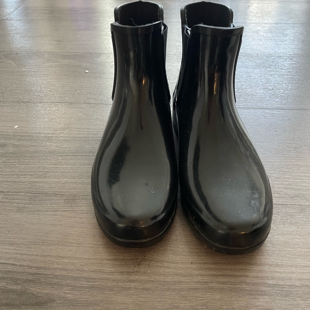 Hunter Womens refined gloss slim fit Chelsea boot